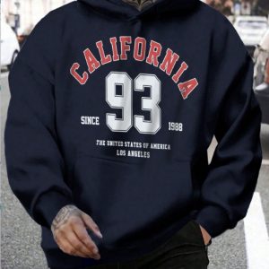 California 93 Lacivert Kapşonlu Sweatshirt